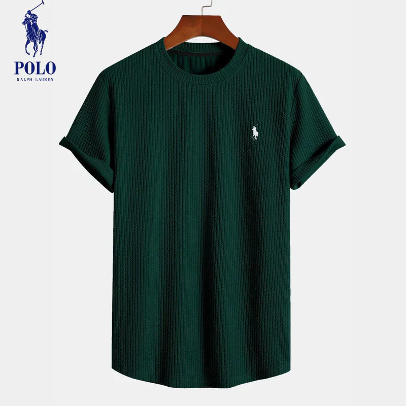 Camiseta de canalé premium de Ralph Lauren