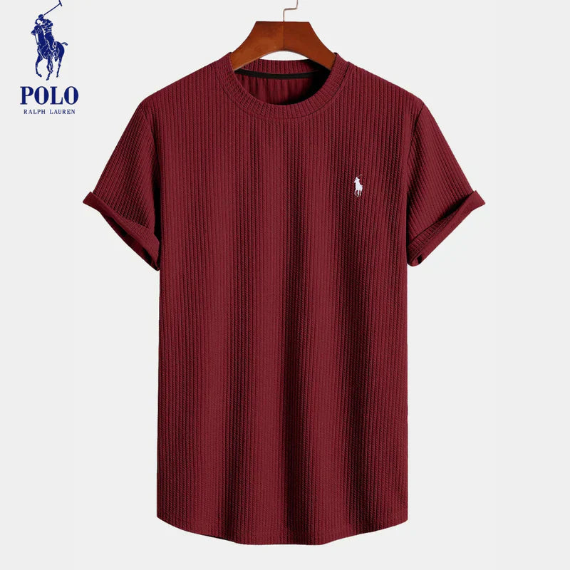 Camiseta de canalé premium de Ralph Lauren