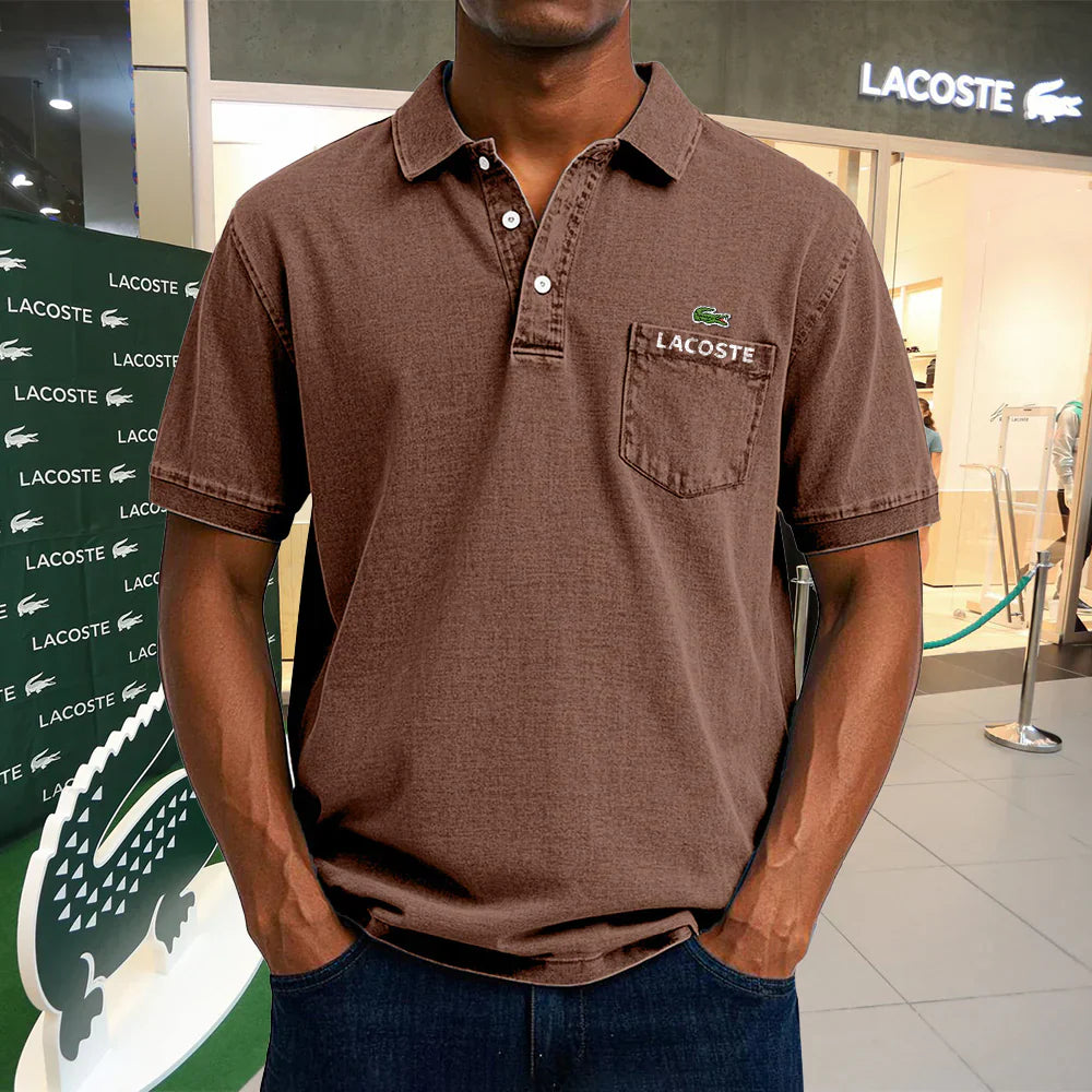 Polo de algodón informal vintage LACOSTE