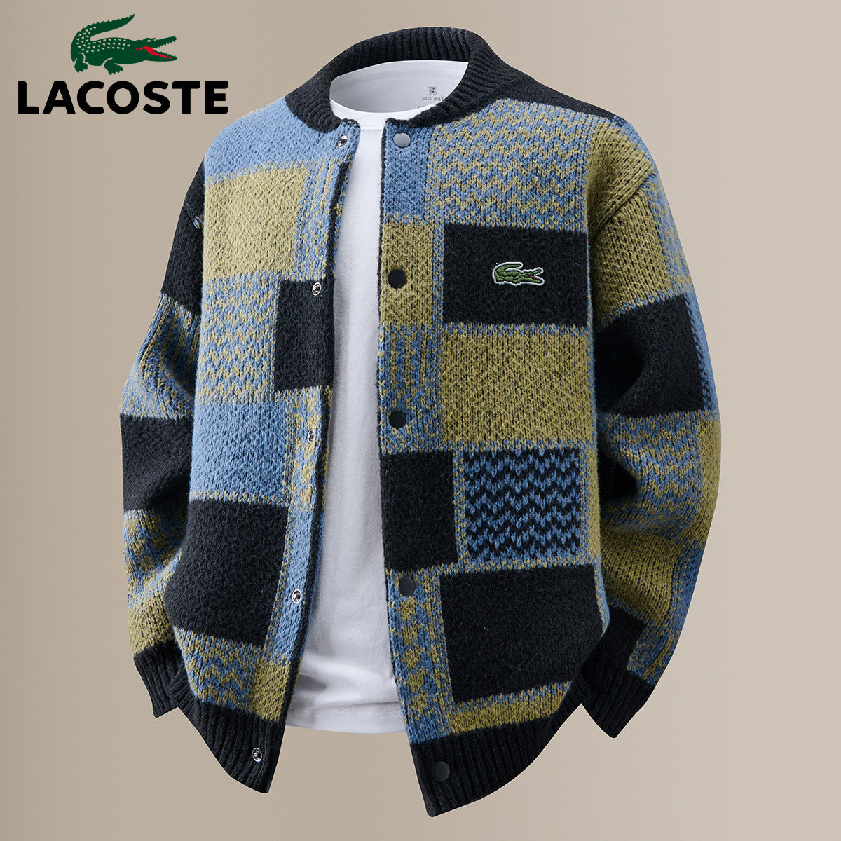 Suéter de punto de cachemir informal para hombre