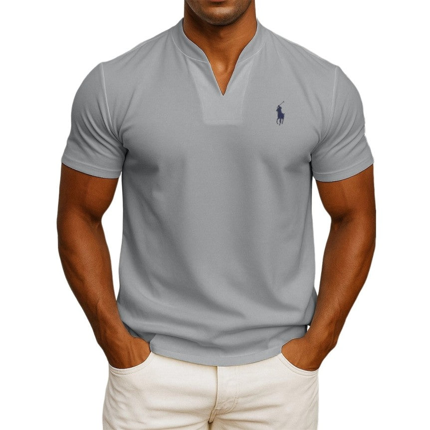 Camiseta RL de estilo casual chic para hombre – Cuello en V