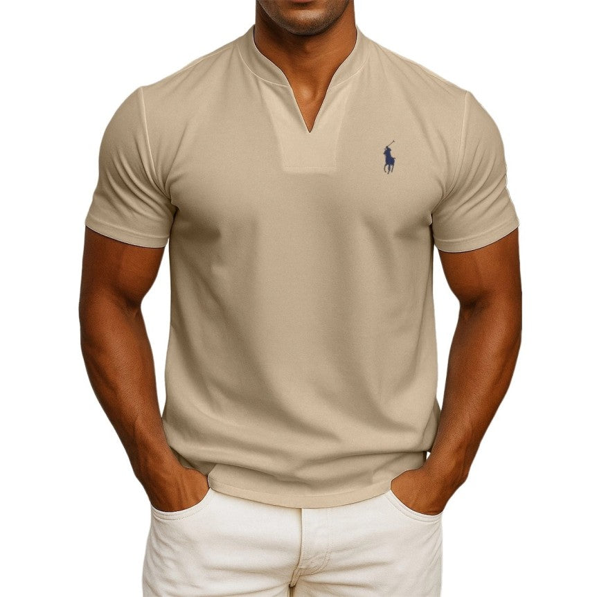 Camiseta RL de estilo casual chic para hombre – Cuello en V