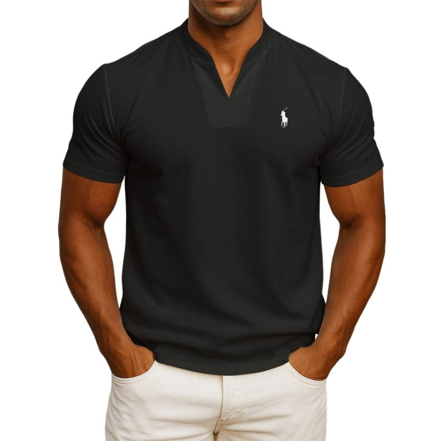 Camiseta RL de estilo casual chic para hombre – Cuello en V
