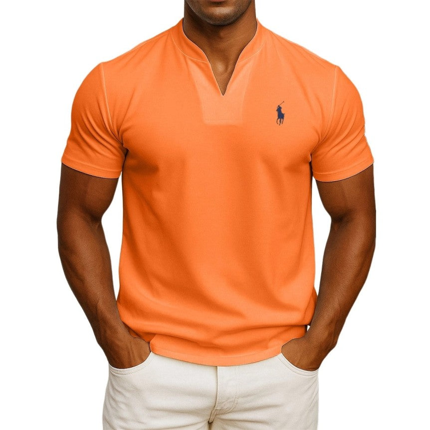 Camiseta RL de estilo casual chic para hombre – Cuello en V