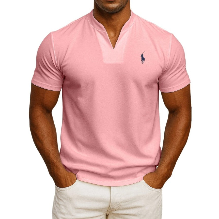 Camiseta RL de estilo casual chic para hombre – Cuello en V